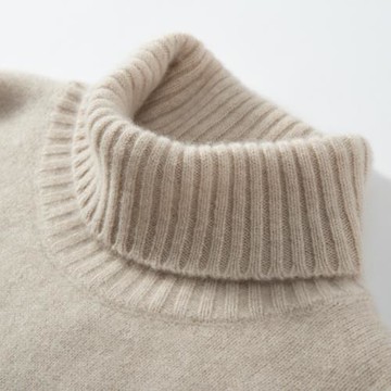 雙股加厚高領羊絨衫男套頭純色毛衣親膚山羊絨長袖打底針織羊毛衫