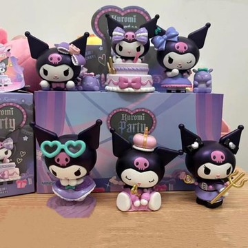國版三麗鷗庫洛米生日派對系列盲盒物潮玩玩偶禮物手辦桌面擺件