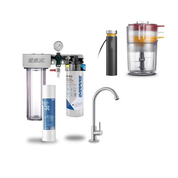 EVERPURE 櫥下型 PURVIVE Duo-EF1500大流量不鏽鋼龍頭兩道式生飲淨水器(前置PP)