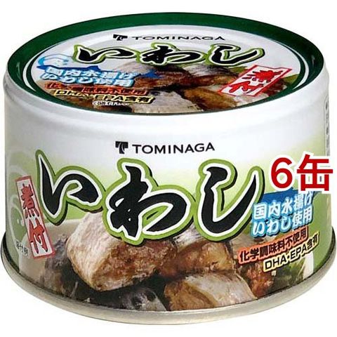 ＴＯＭＩＮＡＧＡ いわし 煮つけ 缶詰 （１４０ｇ＊６缶セット）