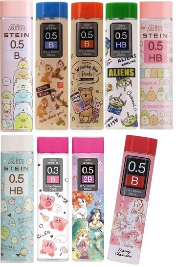 大賀屋 日本製 筆芯 2B HB B 角落生物 柯南 星之卡比 三眼怪 小熊維尼 奇蒂 迪士尼 J00015301