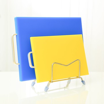 鍋蓋收納架 304不銹鋼砧板菜板架子免打釘放鍋蓋架廚房置物架案板瀝水收納架『XY19525』