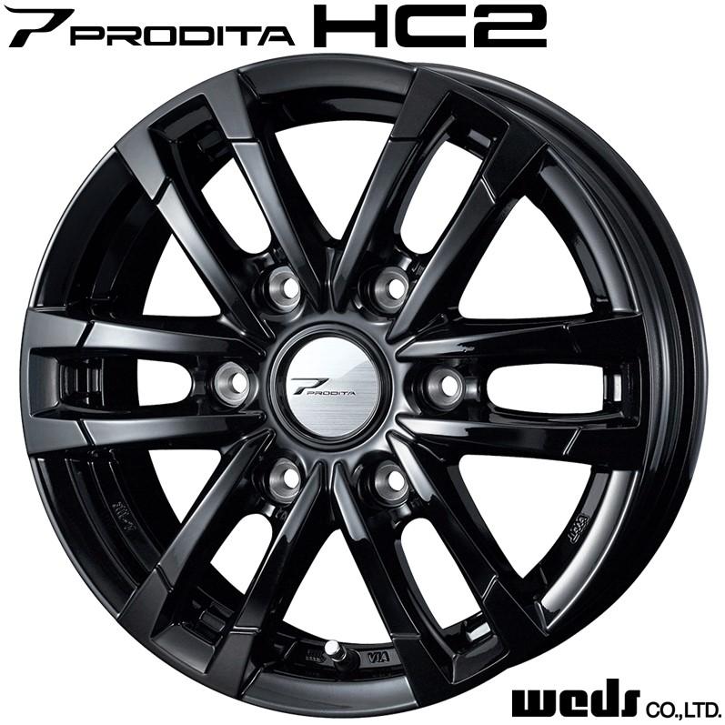 4本セット Weds ウェッズ PRODITA HC2 プロディータ 15インチ リム幅6.0J インセット+33 6穴 PCD139.7