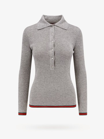 Lurex sweater with web motif - GUCCI - gender_Woman
