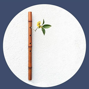 壁掛式 花器 掛件 花架 日式仿古竹笛花插 家居創意裝飾 山山竹木