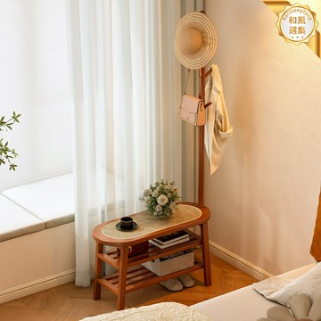 【轉角省空間】落地衣帽架 衣帽架 晾衣架 置物架 臥室衣架 家用掛衣架 臥室客廳轉角 免打孔安裝 多層收納 穩固不佔地