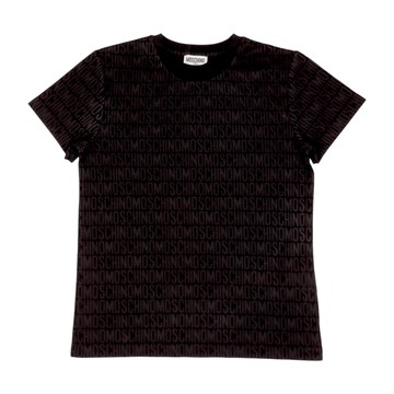Moschino Kids 黑色 Logo T-Shirt