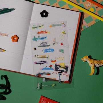 \ 手帳好朋友 / 馬卡龍腳趾 I Will Stand By You 月份貼紙