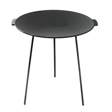 CLS 鑄鐵燒烤鍋 附支架 3支  黑色  1個