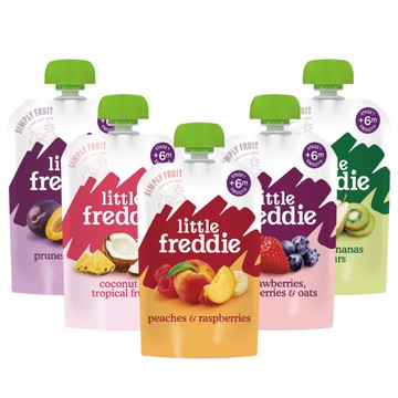 英國 Little Feddie 小皮 寶寶果昔 生機果泥 纖果泥隨身包 水果趣 副食品