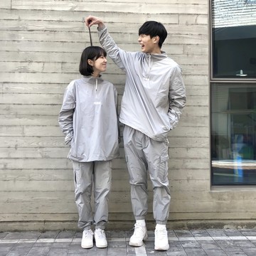 【KT USA】FCMM 衝鋒上衣 黑 白 灰 奶茶 衝鋒衣 開襟拉鍊 立領 防風 下擺抽繩