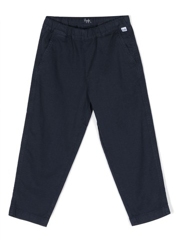 Il Gufo - elasticated-waist trousers - kids - Cotton/Spandex/Elastane/Linen/Flax/Cotton - 10 - Blue