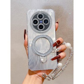 羽紗閃粉磁吸支架適用于vivox200手機殼vivox300保護套x100Pro鏡頭膜X200S全包x90防摔外殼x80新款x70女ultra