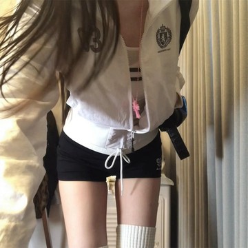 熱賣爆款 2026新款夏季戶外防曬衣修身外套女美式漂亮運動白色短款薄款上衣0701 UU8I