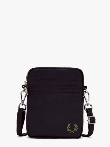 Nylon shoulder bag with logo embroidery - FRED PERRY - gender_Man