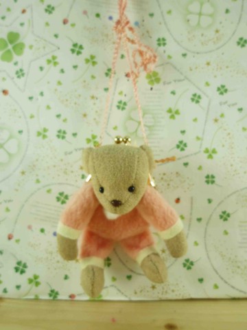 【震撼精品百貨】泰迪熊_Teddy Bear~絨毛零錢包-粉色
