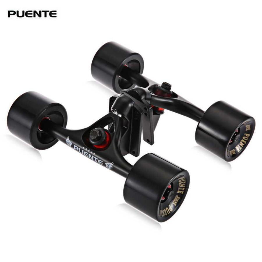 PUENTE スケートボードトラック4 ホイール ライザーパッド ABEC ミニ