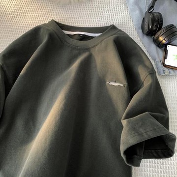 短袖t恤男夏季oversize潮牌寬松百搭休閑體恤衫美式潮流簡約半袖