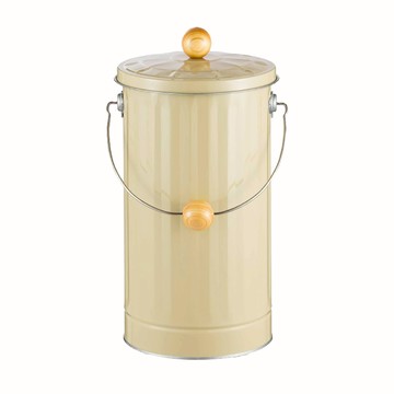 日本 OBAKETSU 手工製防臭垃圾桶 12L象牙色