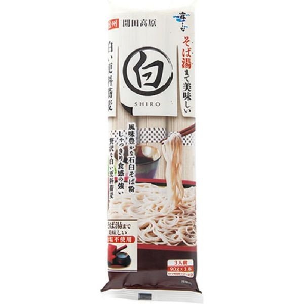 霧しな 信州開田高原 白いそば 270g×10袋入(更科そば 蕎麦 乾麺 麺類 日本蕎麦)