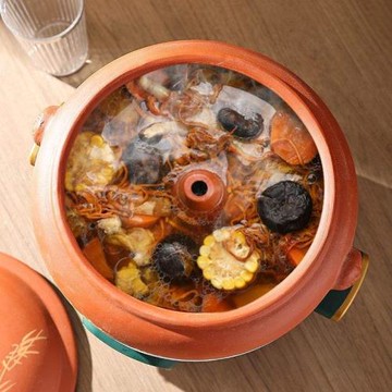 云南汽鍋電蒸鍋汽鍋蒸汽砂鍋家用多功能鍋陶瓷盜汗雞鍋蒸鍋底鍋