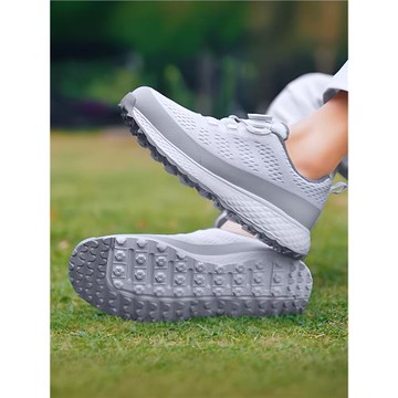 (免運)森歌高爾夫 球鞋男舒適防水旋鈕扣網面透氣防滑固定釘戶外運動鞋