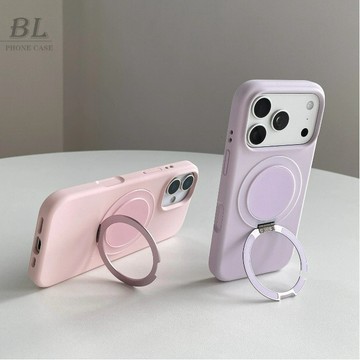 360度旋轉支點手機殼帶支架 適用iPhone 17 16 15 14 13 Pro Max i16 17pro 手機殼