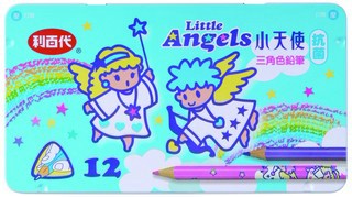 【利百代】小天使抗菌三角色鉛筆(12支/盒)CC002B【APP滿額下單4%點數(單一帳號最高1000點)】7/31止