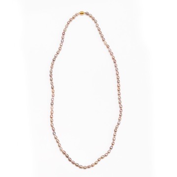 淡水珍珠 14KGF 項鍊 全結繩項鍊 正式場合