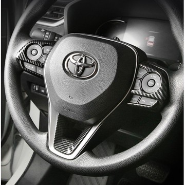 ~歐力斯~豐田 TOYOTA 19-25年 5代 RAV4 方向盤裝飾片 方向盤飾框 方向盤裝飾框 方向盤框 碳纖維紋