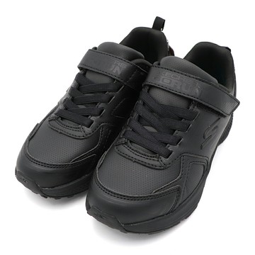 SKECHERS RECESS RUNNER 魔鬼氈 運動鞋 中童 黑 R8580 (302604L/BBK)