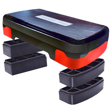 Bridgeport 台灣橋堡 高強度 三段式 階梯踏板 台灣製 68 x 28 x 15cm 紅黑色