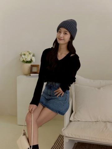 兩件式 針織背心短罩衫套裝