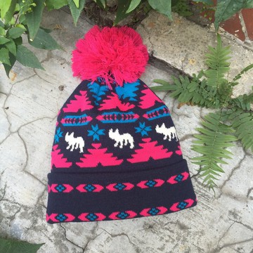 Oops輕民族風*法鬥毛線帽-新年禮物-情人節禮物