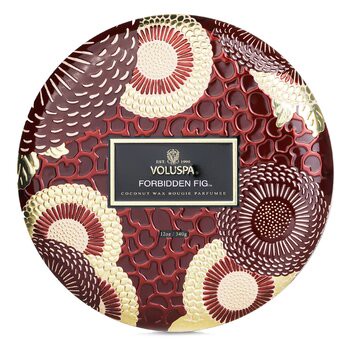 Voluspa Voluspa 3 Wick Decorative Tin 芳香蠟燭 - Forbidden Fig 340g/12oz-蠟燭