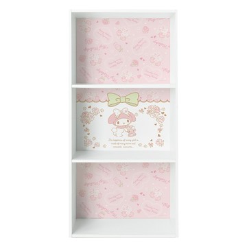 收納王妃 三麗鷗 三層櫃 玫瑰美樂蒂  42.5 x 29.5 x 90cm  白色