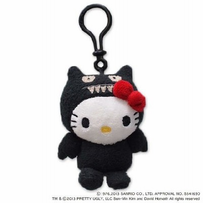 UGLYDOLL アグリードール ハローキティ キーホルダー ブラック