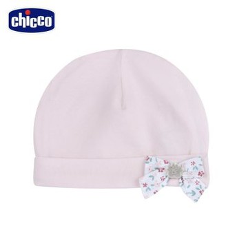 chicco官方直營-花園派對-蝴蝶結裝飾嬰兒帽