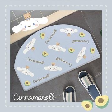 Sanrio 珪藻土半圓吸水地墊 Q版半圓系列 (60*35*0.9cm)【收納王妃】