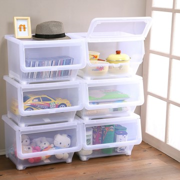 【真心良品】KEYWAY聯府 超大可疊直取式收納箱38L(6入)