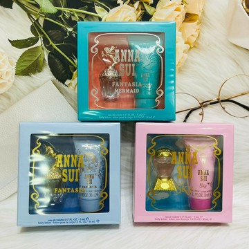 Anna Sui 安娜蘇 淡香水+ 身體乳 香氛組 童話獨角獸 童話美人魚 綺幻飛行 多款供選｜全店$299 全家取貨免運｜領券9折｜APP下單最高再賺22%點數⚡品牌香氛