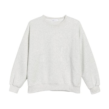 簡約大字母長袖圓領上衣