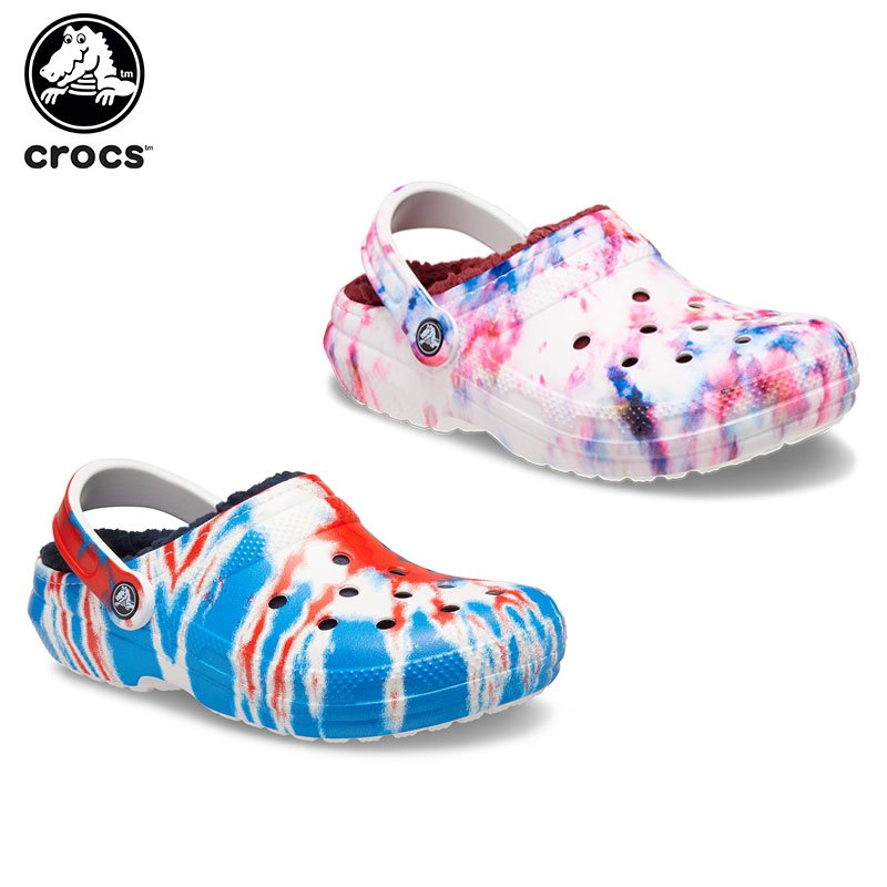 クロックス crocs クラシック ラインド タイダイ クロッグ classic printed lined clog メンズ レディース 男性用  女性用 サンダル シューズ ボア 秋冬[C/B] 通販 LINEポイント最大0.5%GET | LINEショッピング