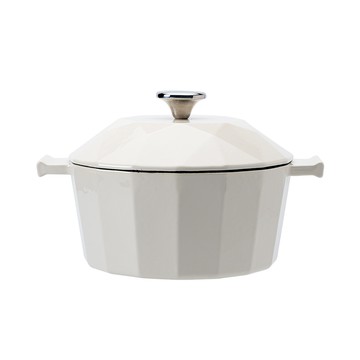 CookPower Bon gout鑽石琺瑯鑄鐵鍋22CM-兩色任選(IH/電磁爐適用)
