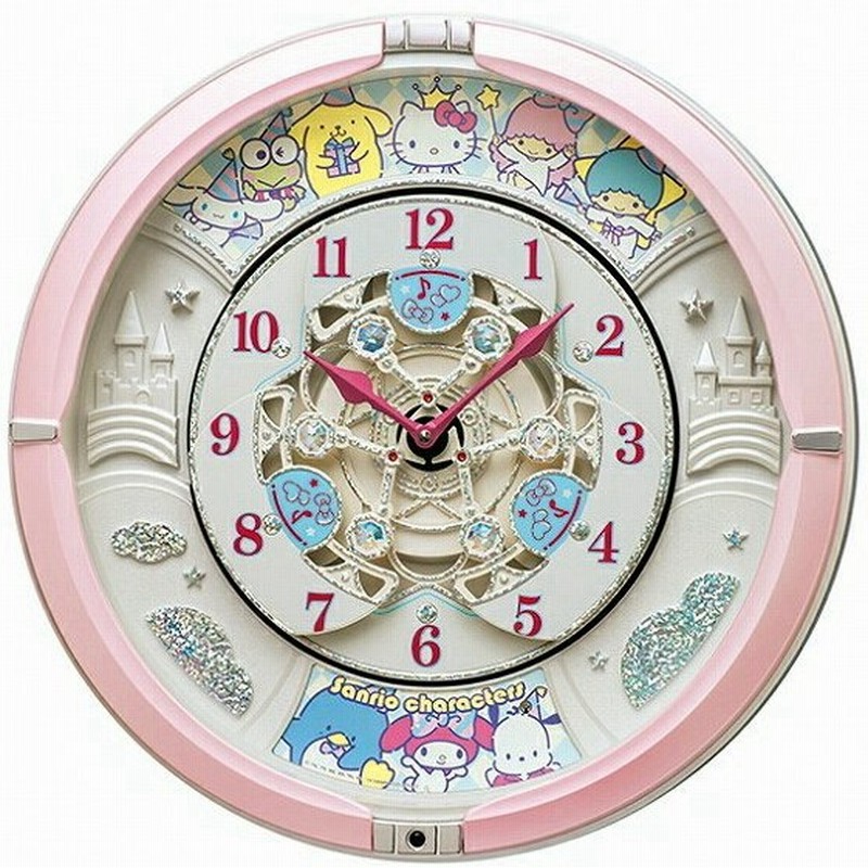 セイコー Seiko からくり時計 キャラクター時計 サンリオ はぴだんぶい キティーちゃん リトルツインスターズ タキシードサム アナログ Cq222p 通販 Lineポイント最大0 5 Get Lineショッピング