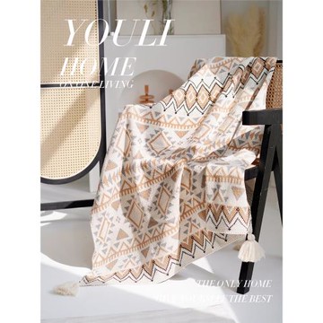 波西米亞風民族風搭毯沙發毯針織流蘇毯北歐秋冬空調蓋毯床搭民宿
