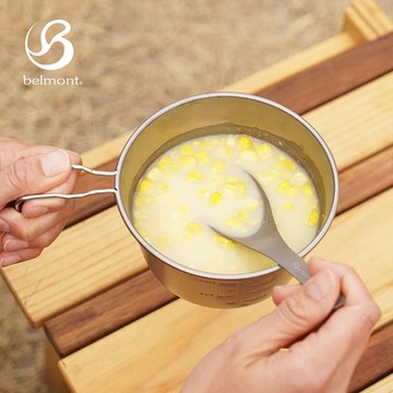 日本Belmont 鈦製深型雪拉杯(600ml) BM-544 附刻度露營杯 日製戶外輕量純鈦碗 登山雪拉碗