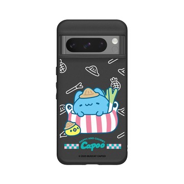 Pixel 8 Pro SolidSuit 黑 - 貓貓蟲咖波 Bugcat Capoo - 咖波的小菜籃日記