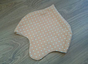 奶油點點嬰兒帽(冬季款）