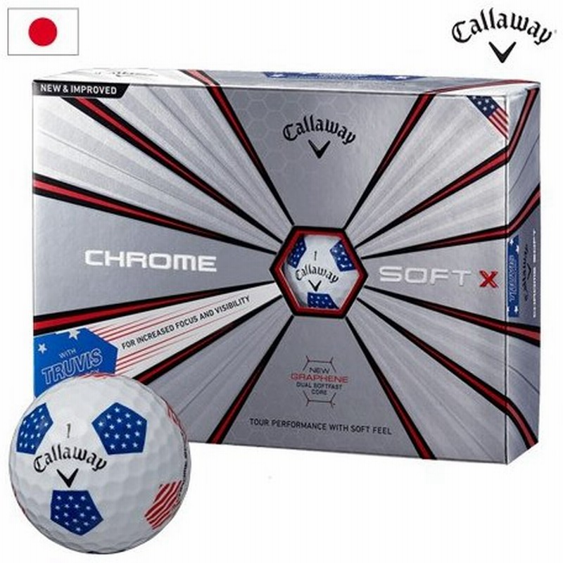 キャロウェイ Callaway 18 Chrome Soft X Truvis クロムソフト X トゥルービス ボール 1ダース Stars And Stripes 星条旗柄 日本正規品 通販 Lineポイント最大0 5 Get Lineショッピング